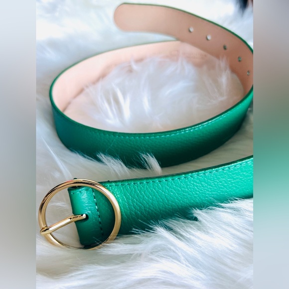 🇨🇦 Brave Leather Collection - Green Leather Belt - Picture 4 of 6